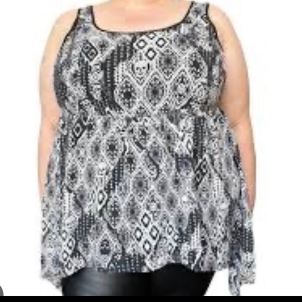 Torrid Sheer Skull Babydoll top
